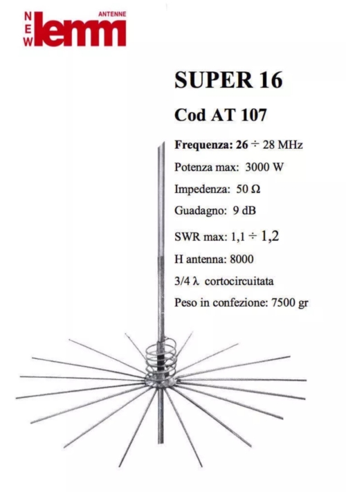 Lemm Antenna SUPER 16