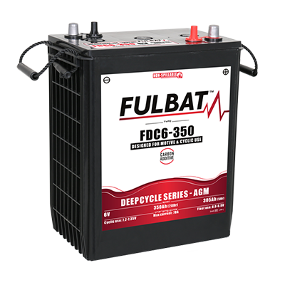 Fulbat AGM Carbon FDC6-350AGM